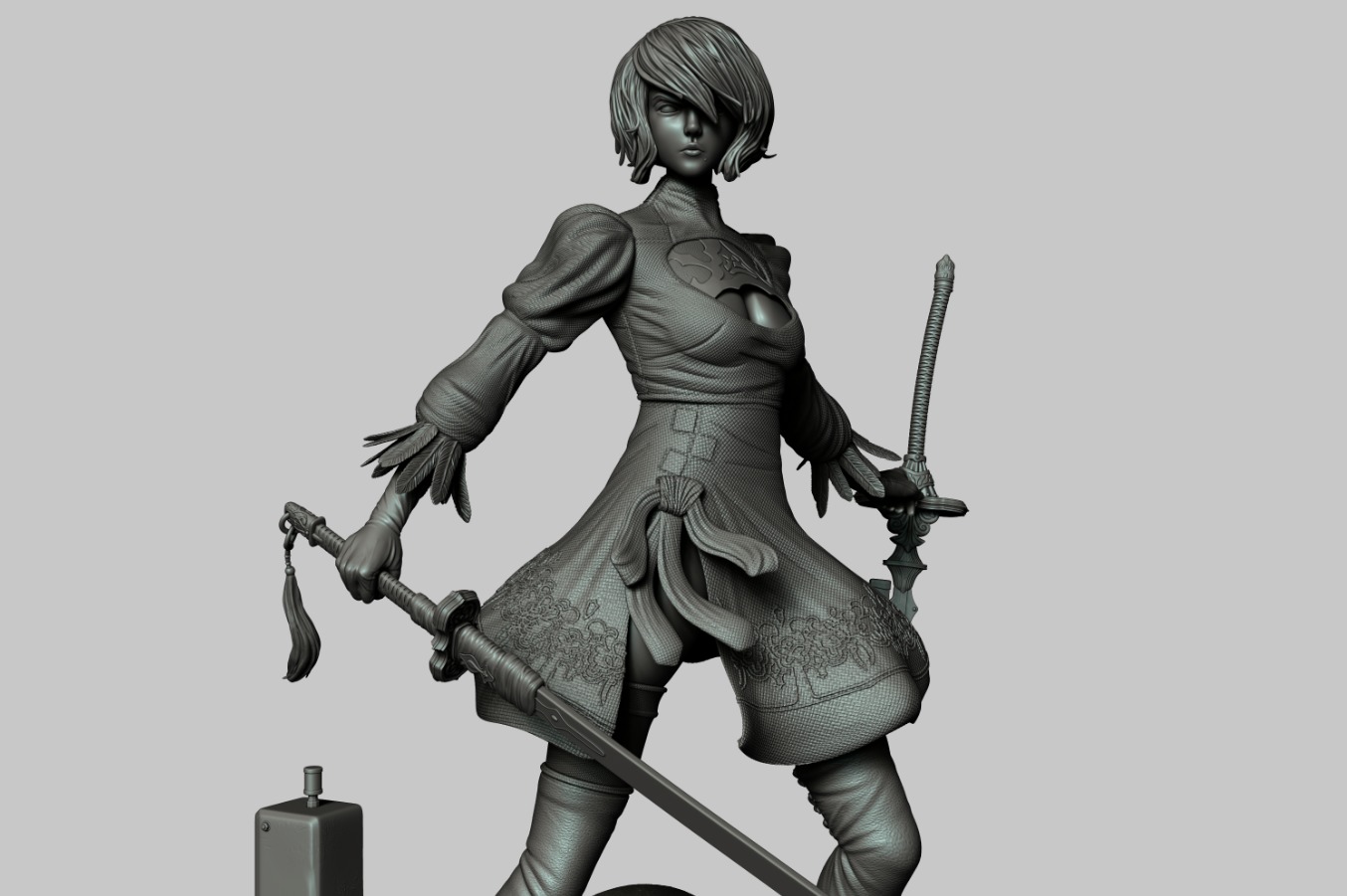 2B - NieR Automata 3D print model_5