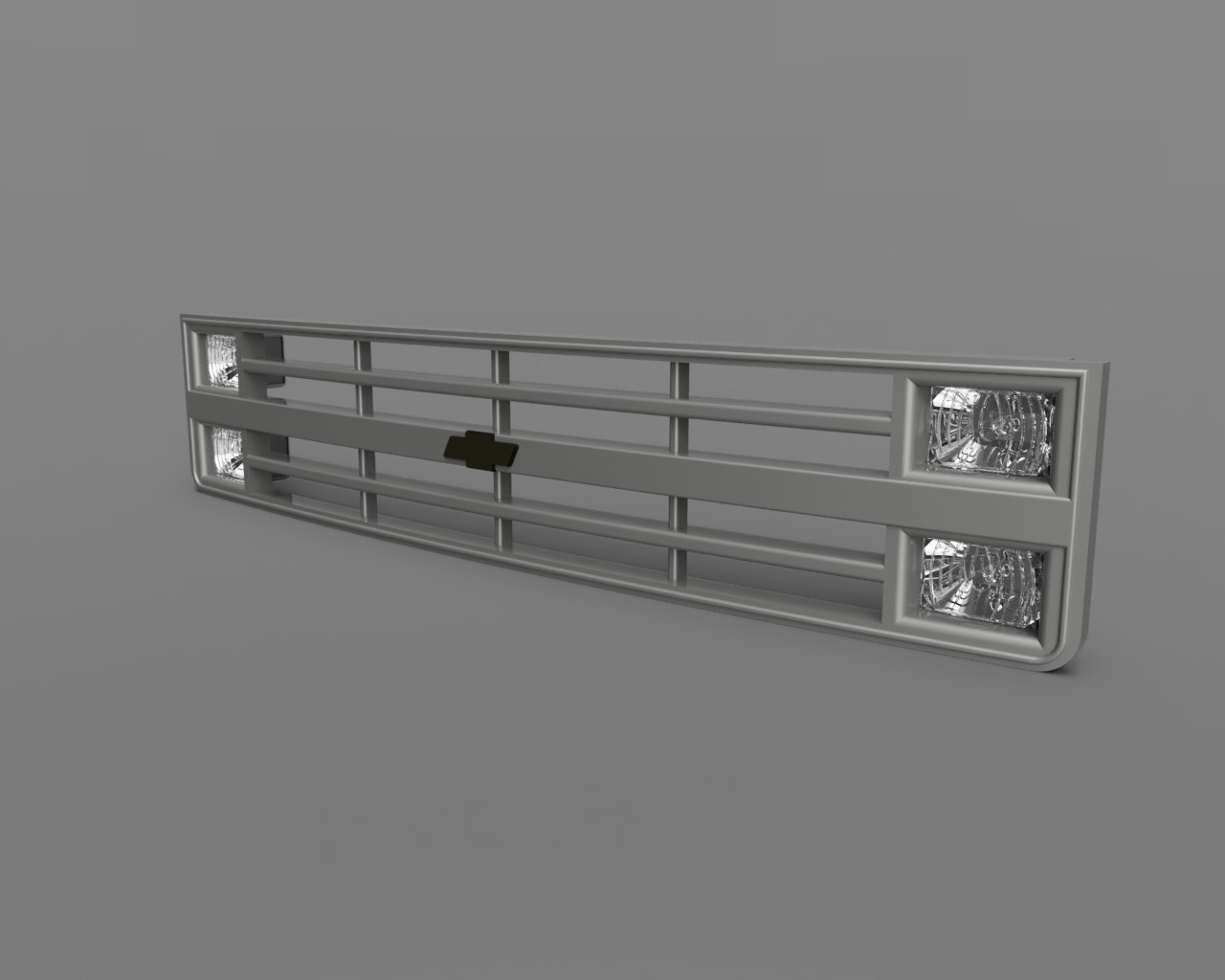 Front grille for Chevy GMC C10 1984 3D print model_1