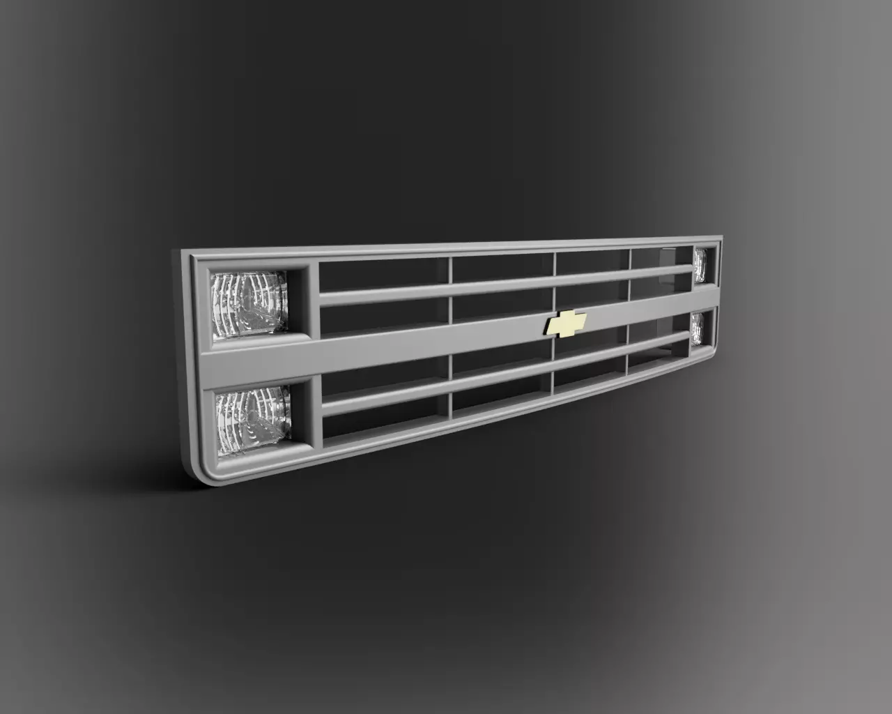 Front grille for Chevy GMC C10 1984 3D print model_0