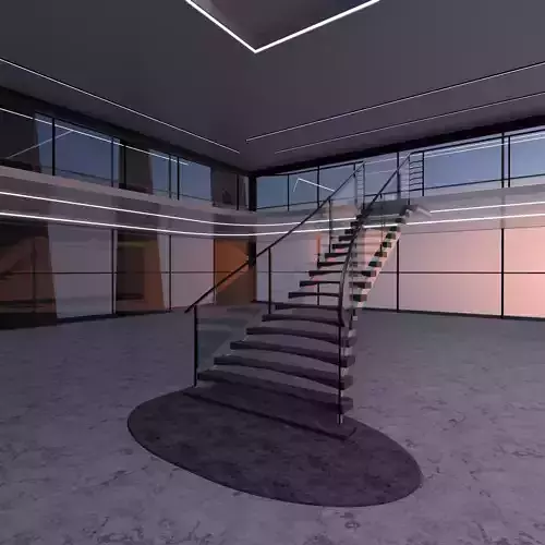 3D Ladder future exhibition interior and exterior mall 3D model 3D Ladder future exhibition interior and exterior mall 3D model