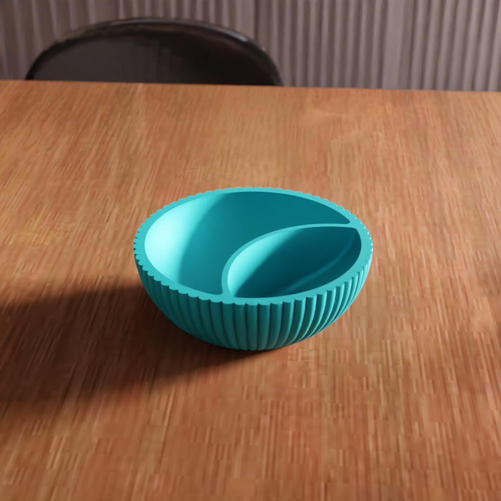 Clay Shape Bowl - 286 3D print model_3
