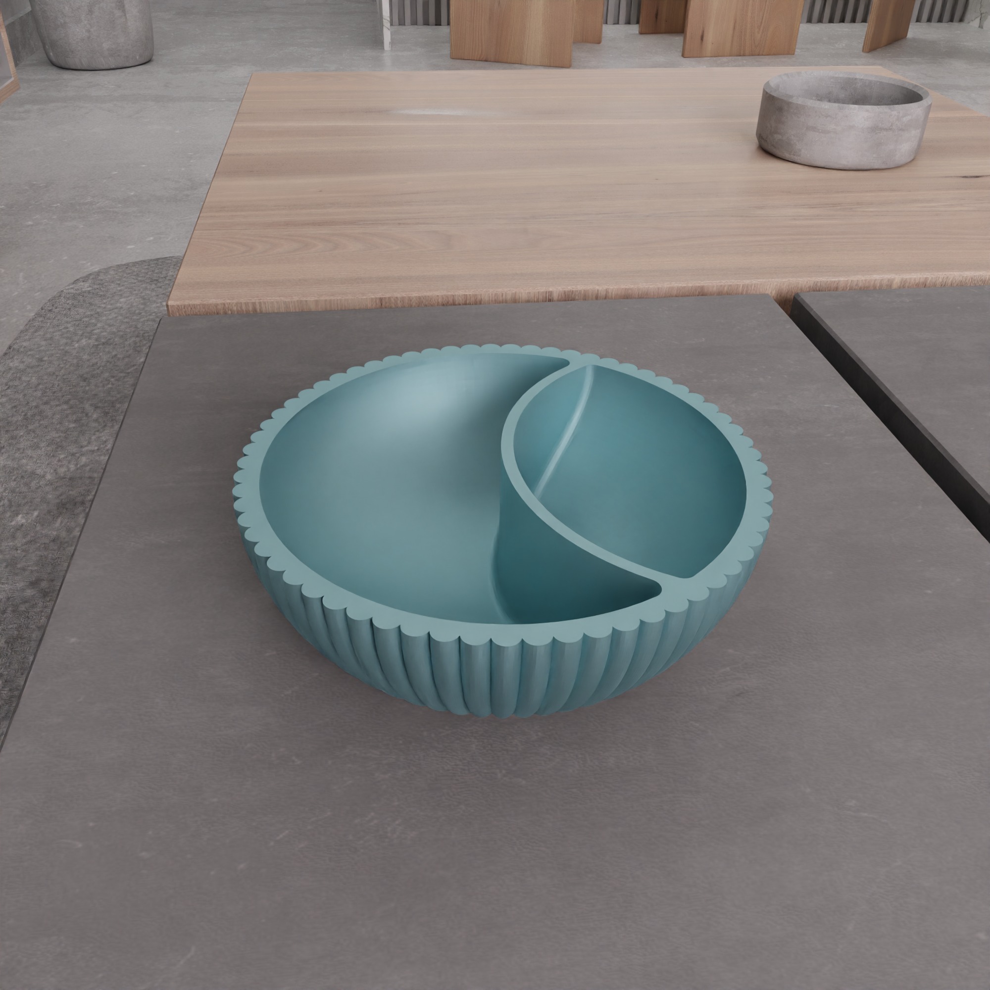 Clay Shape Bowl - 286 3D print model_8