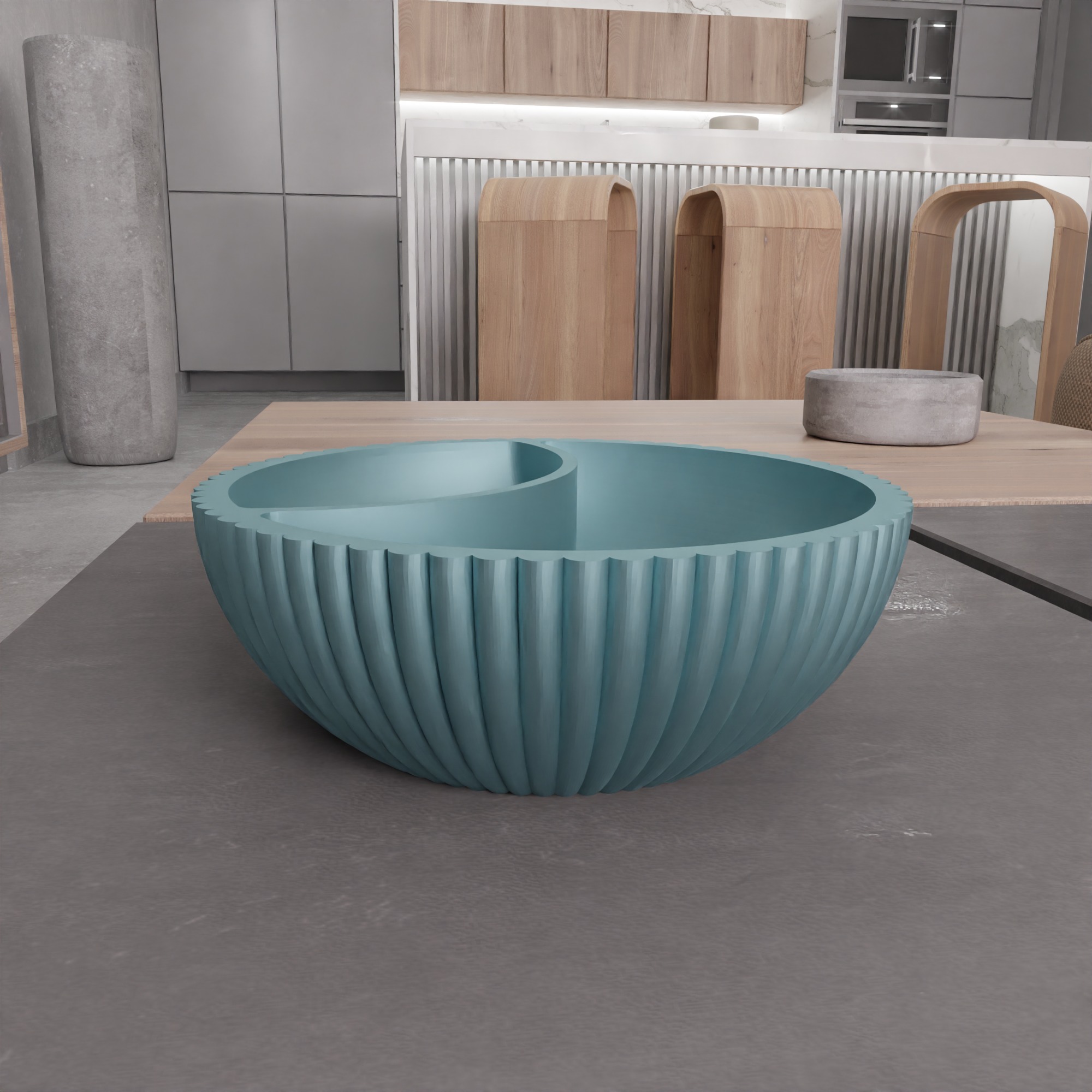 Clay Shape Bowl - 286 3D print model_10
