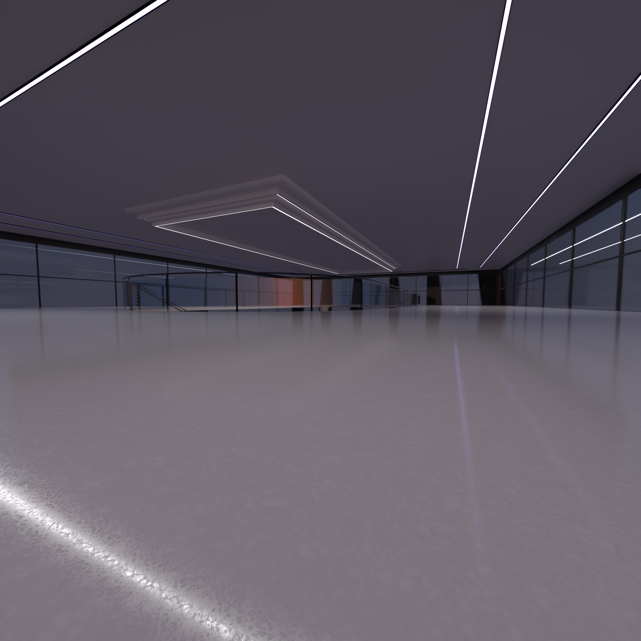 Futuristic mall Ladder future exhibition interior and exterior 3D model_23