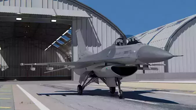 General Dynamics F-16 Fighting Falcon 3D model