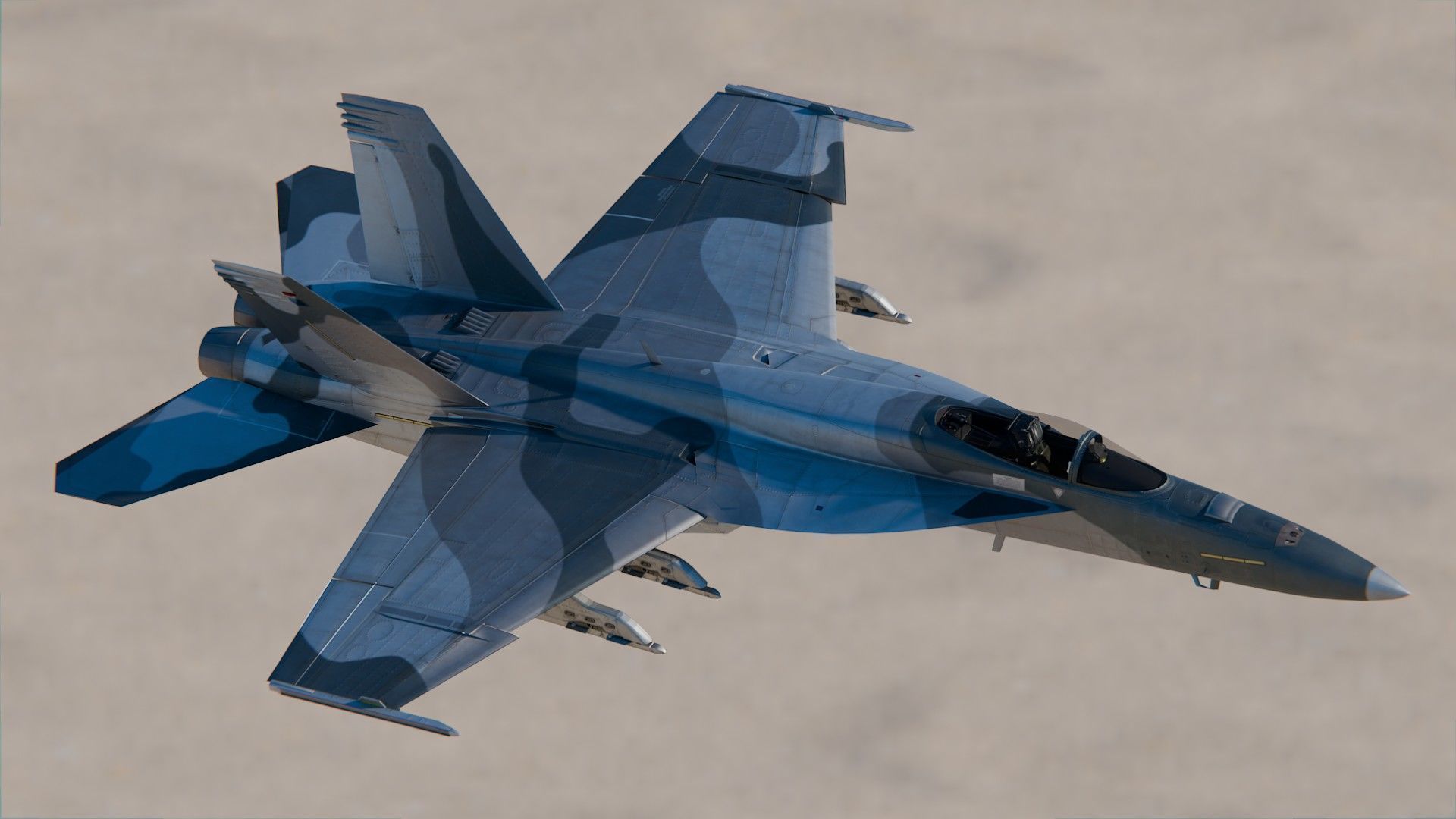 Boeing F A-18E F Super Hornet 3D model_4