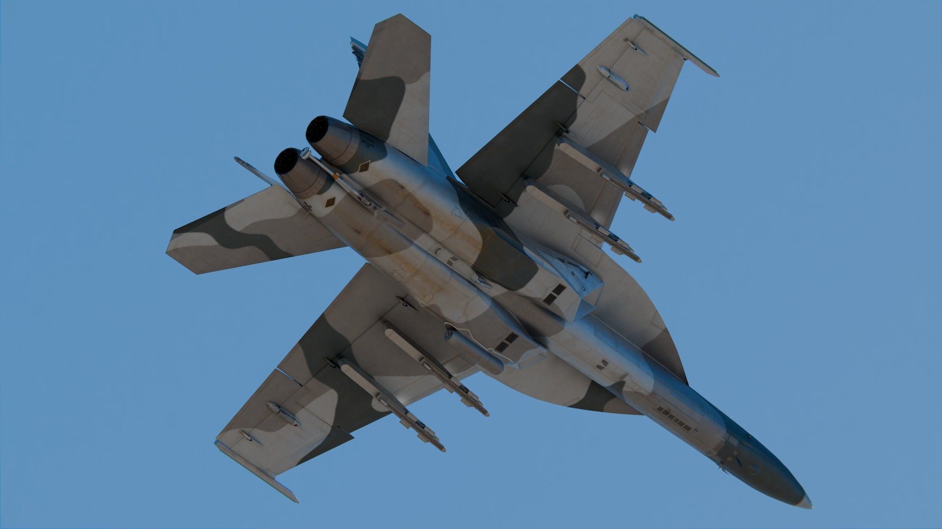Boeing F A-18E F Super Hornet 3D model_3