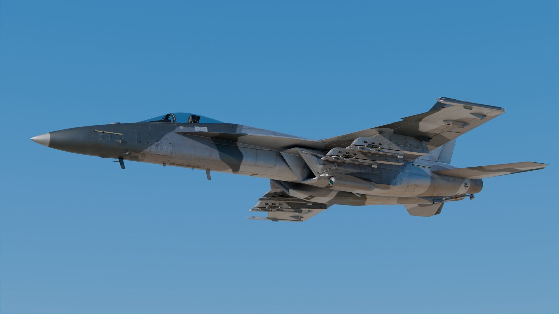 Boeing F A-18E F Super Hornet 3D model_7