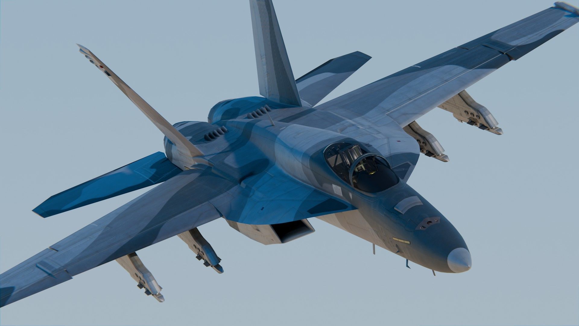 Boeing F A-18E F Super Hornet 3D model_2