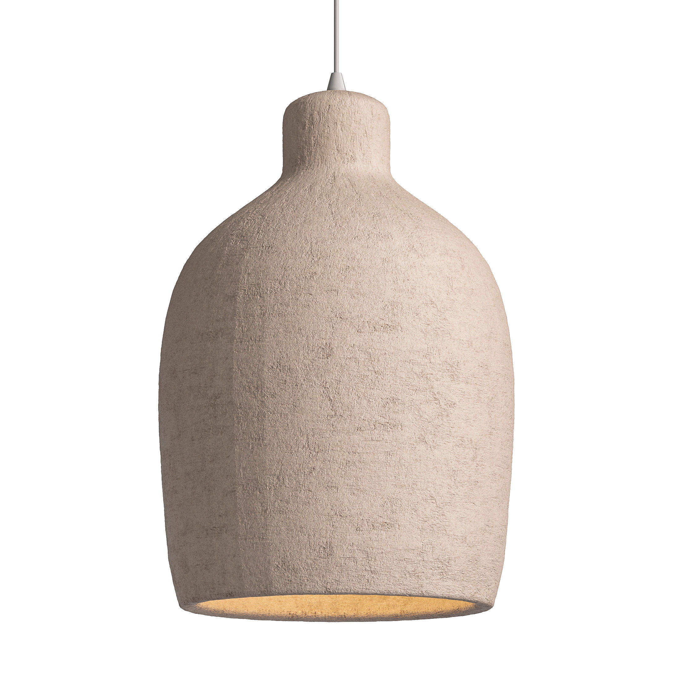 Japanese Style Wabi sabi Pendant Light 3D model_3