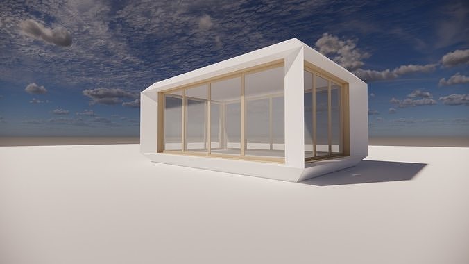 MIMA House Low-poly 3D model