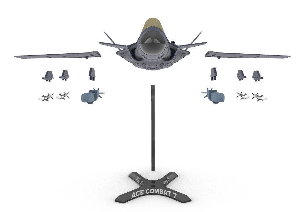 ASF-X SHINDEN II 3D print model_9