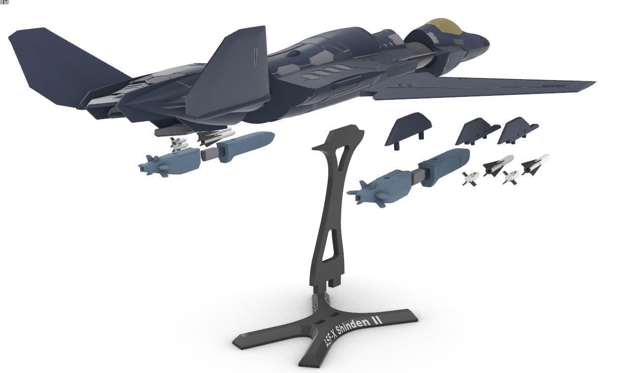 ASF-X SHINDEN II 3D print model_10