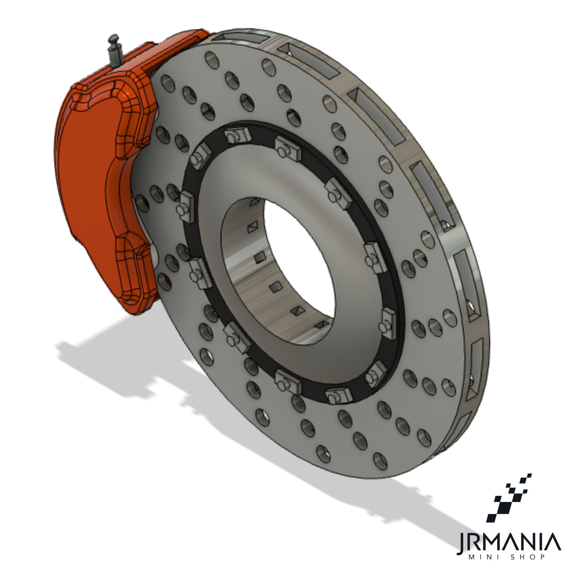 Generic disc and rotor and brake caliper 3D print model_5