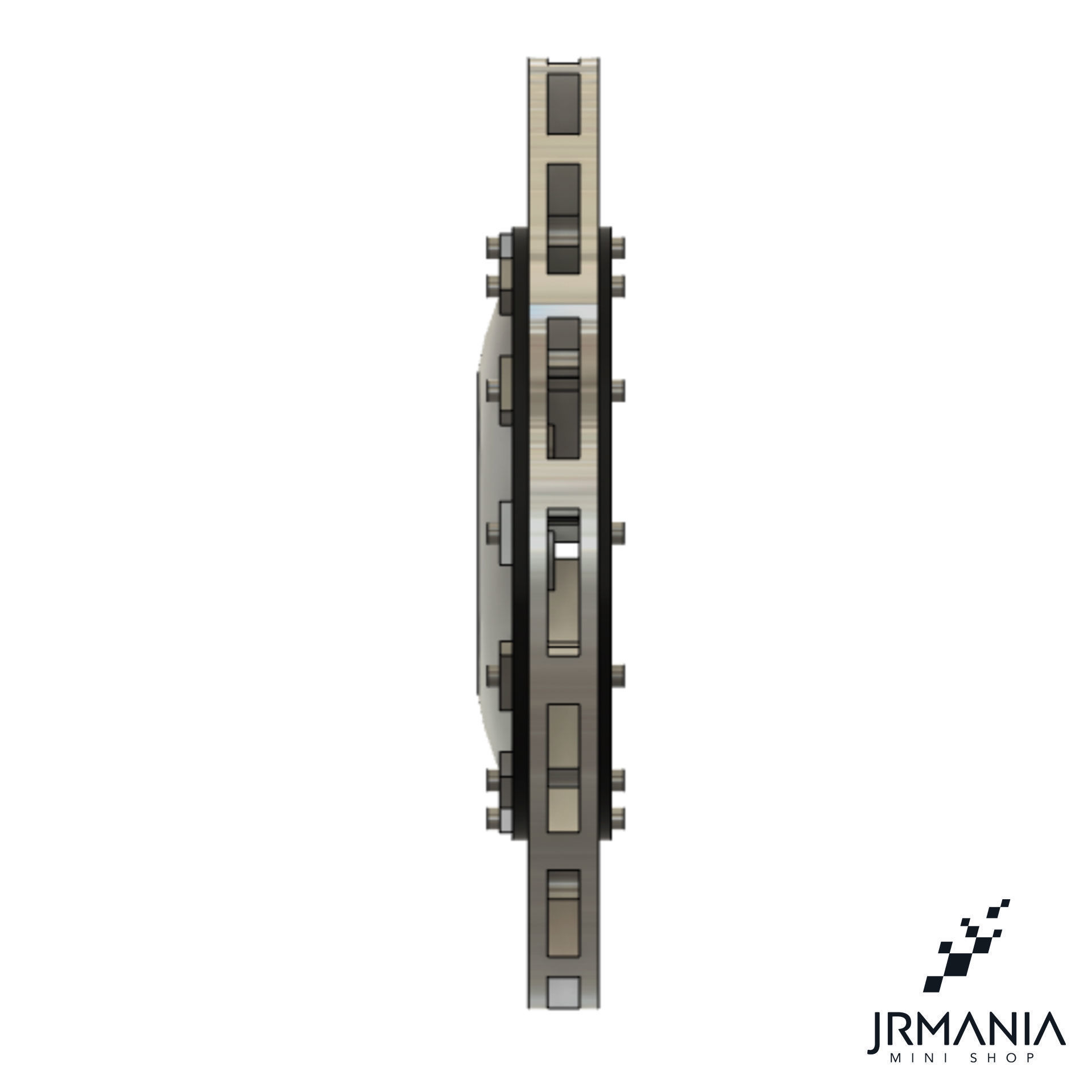 Generic disc and rotor and brake caliper 3D print model_2