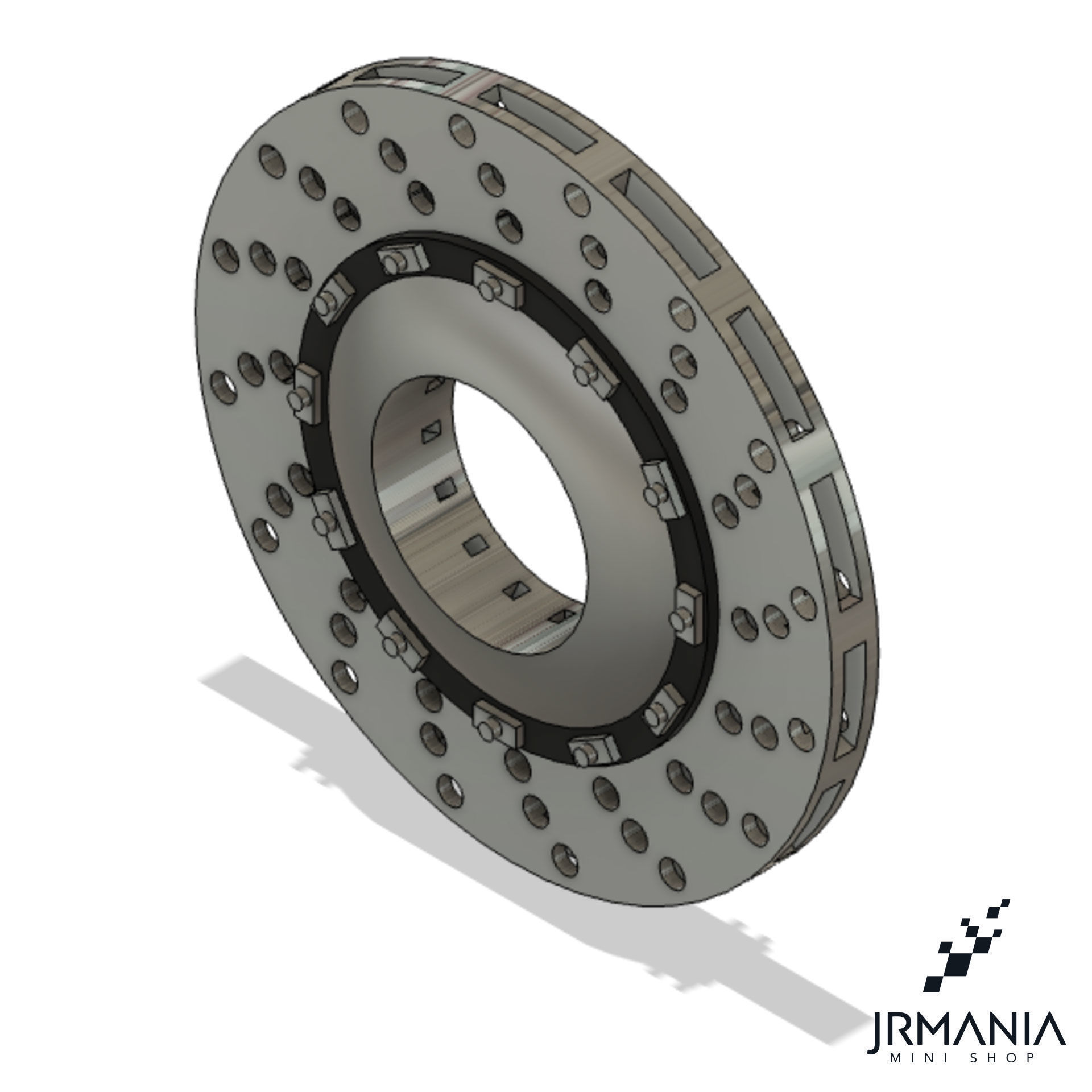 Generic disc and rotor and brake caliper 3D print model_1