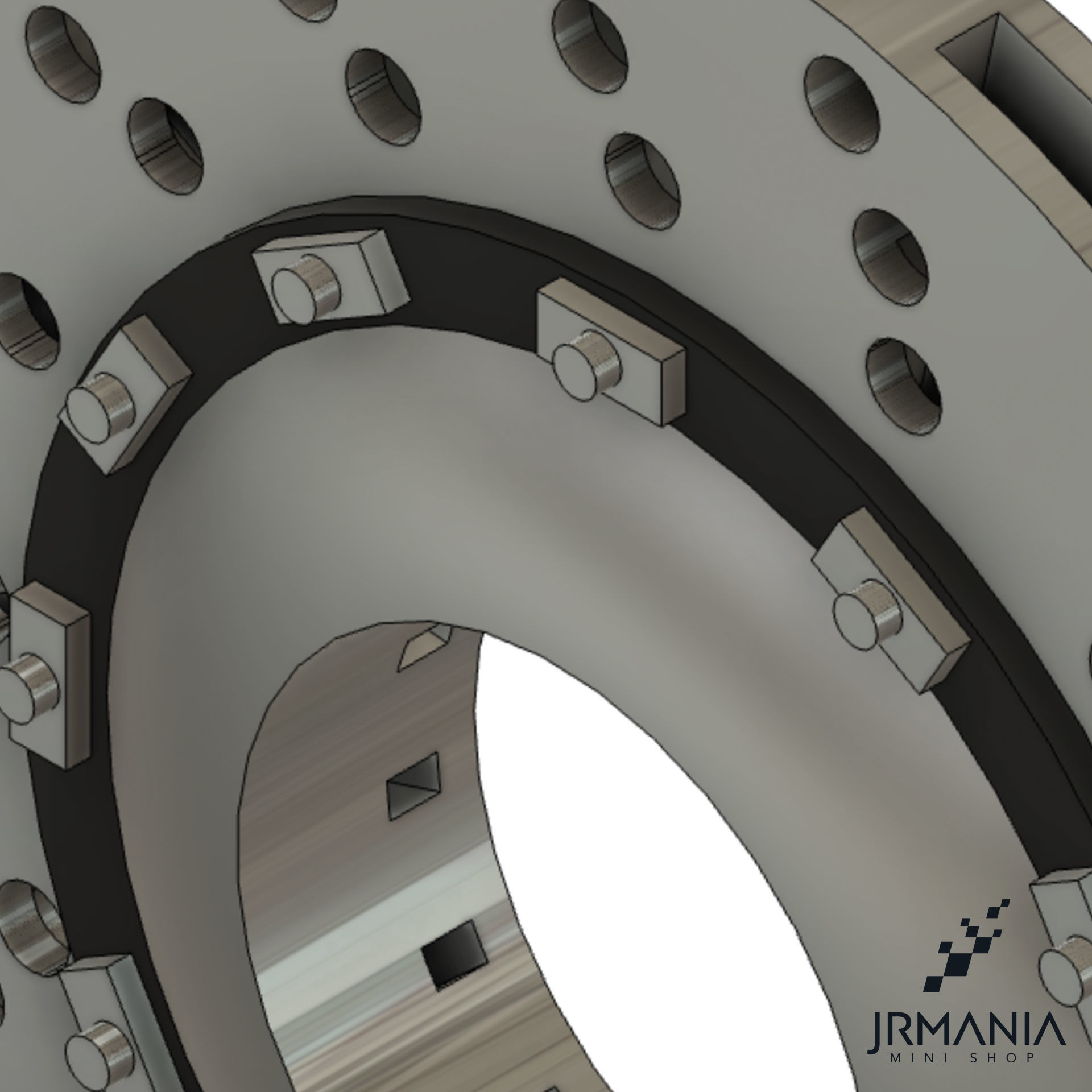 Generic disc and rotor and brake caliper 3D print model_3