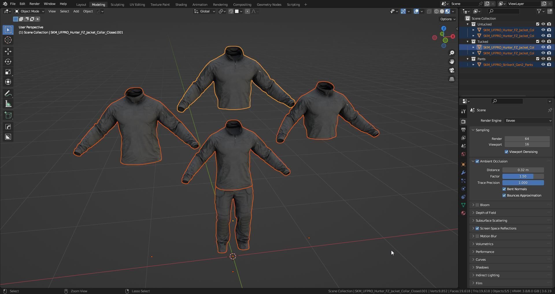 UFPRO UNIFORM Low-poly 3D model_7