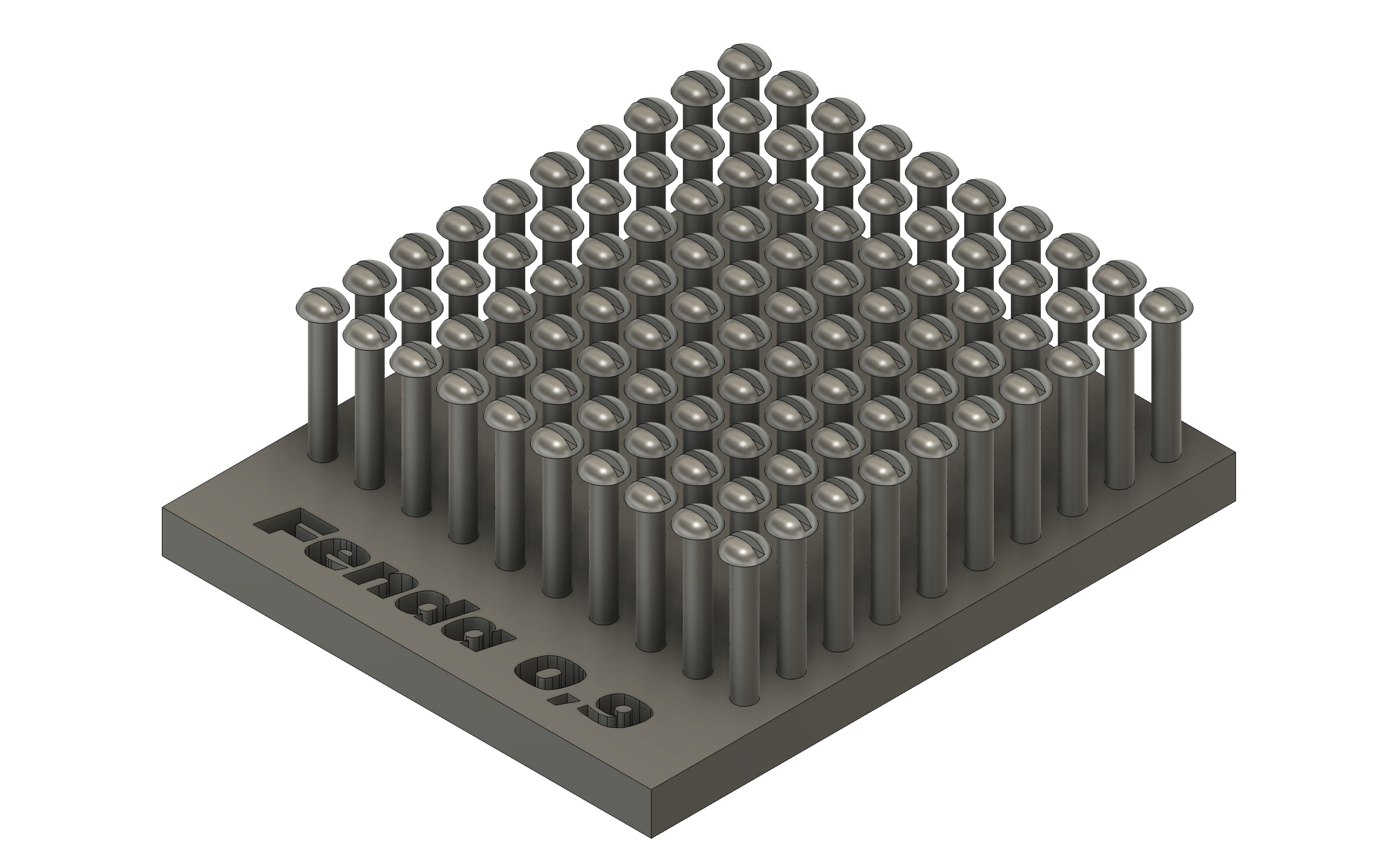 Details set  Screws and rivets 3D print model_15