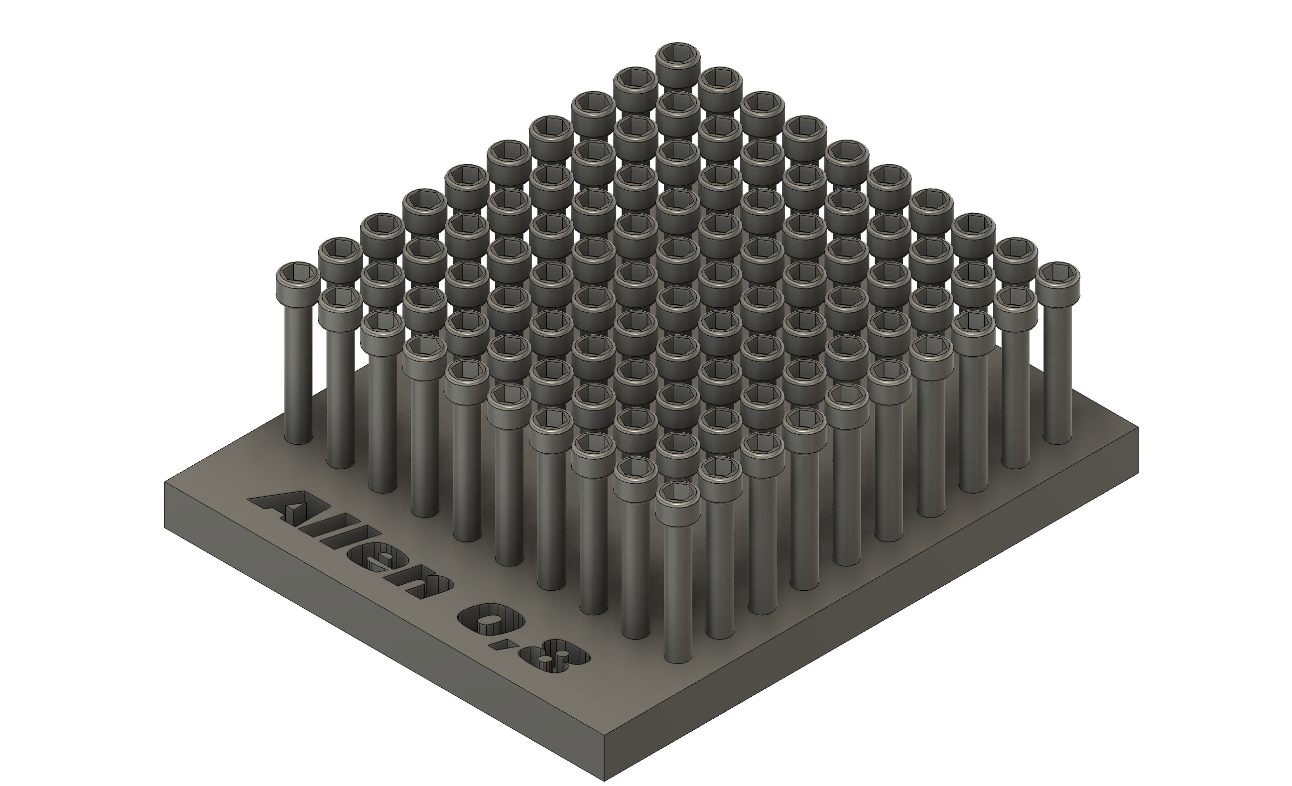 Details set  Screws and rivets 3D print model_12