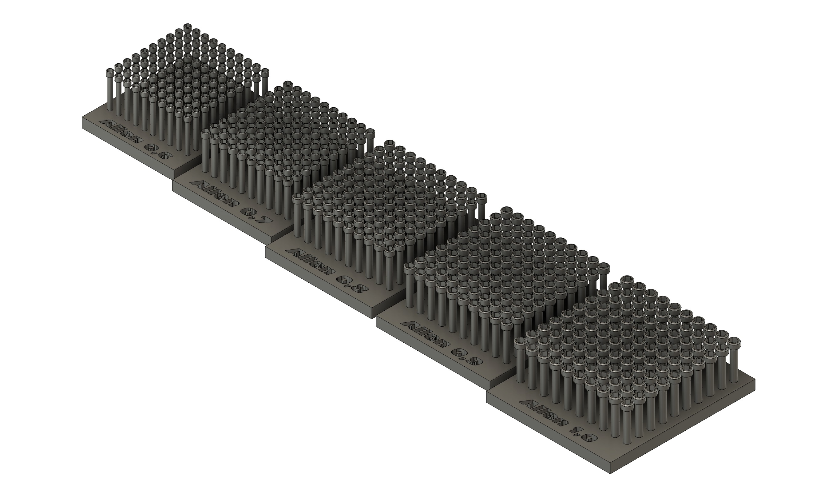 Details set  Screws and rivets 3D print model_3