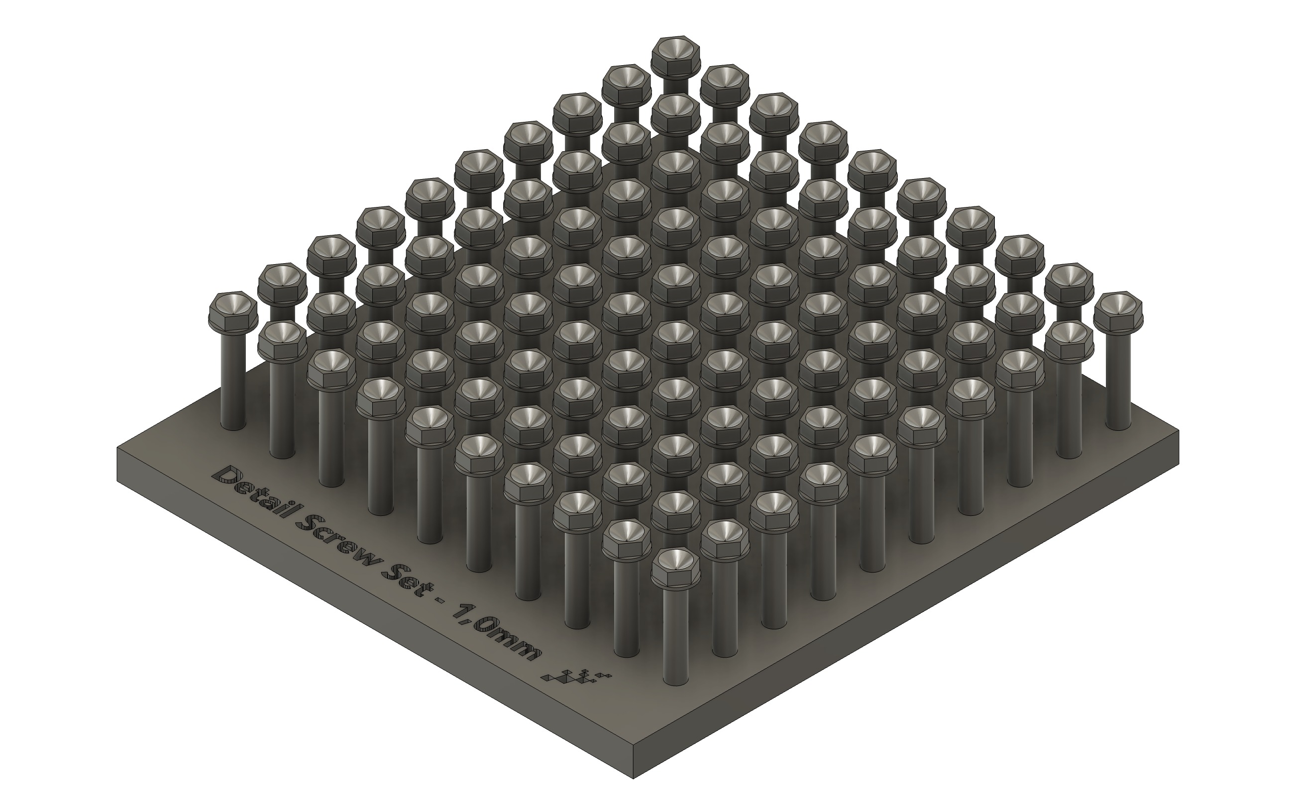 Details set  Screws and rivets 3D print model_7