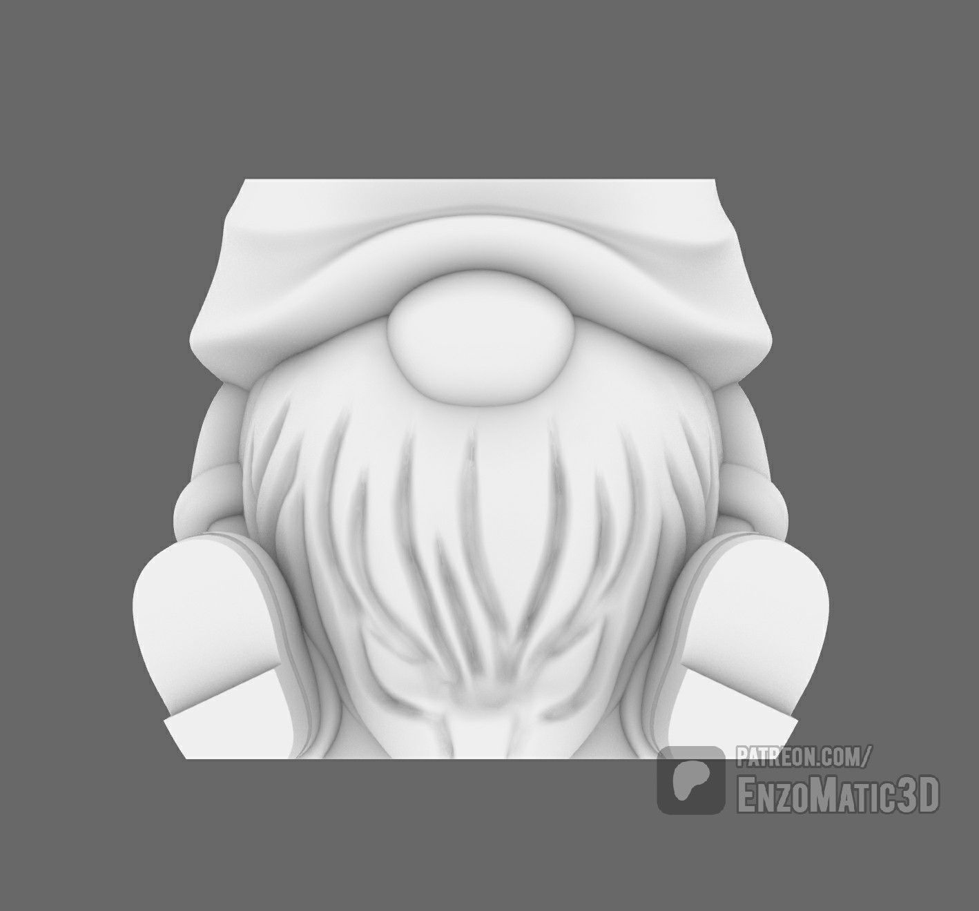 Christmas Gnome flower pot pencil holder STL 3MF 3D print model_3