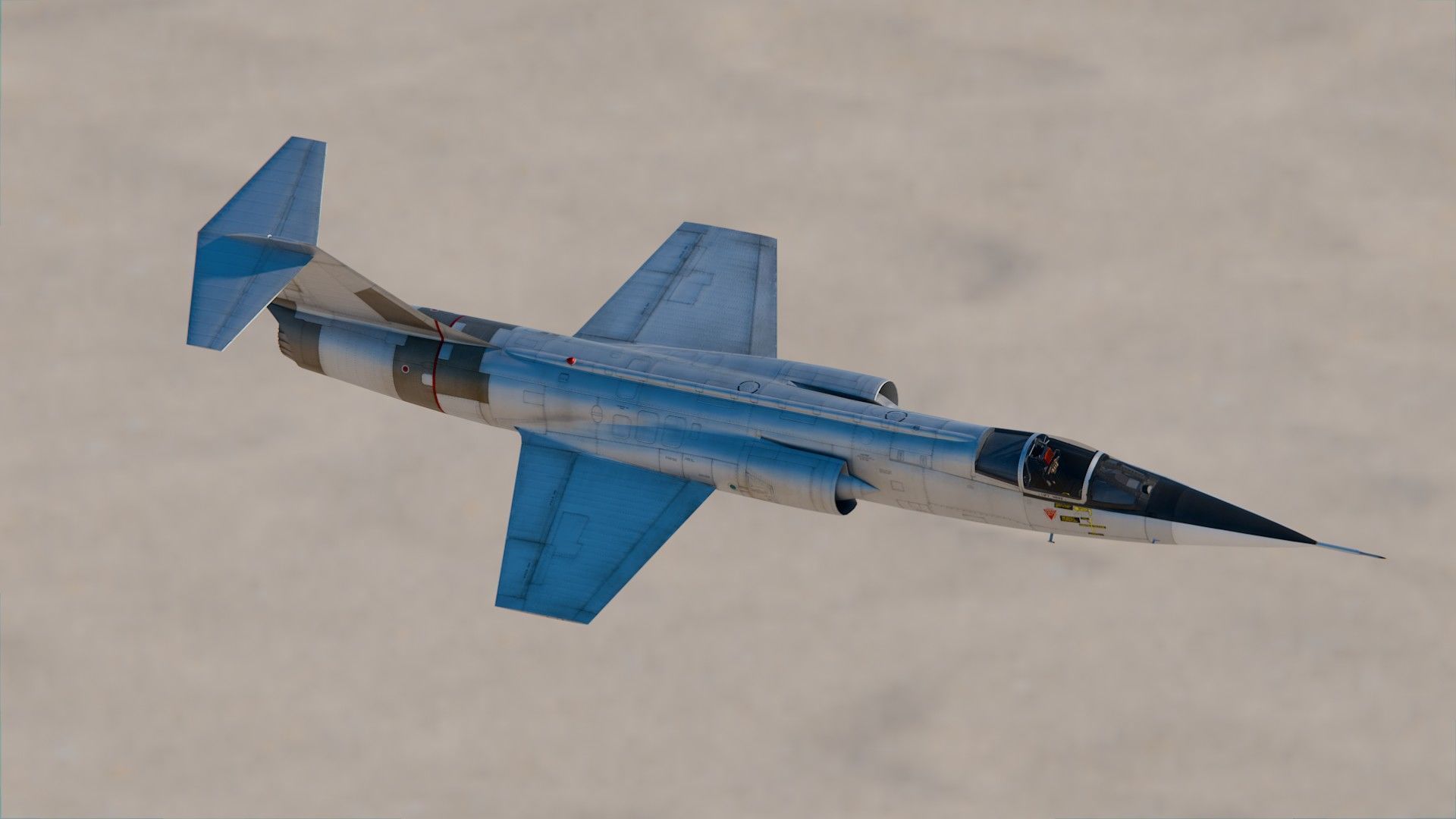 Lockheed F-104 Starfighter 3D model_4