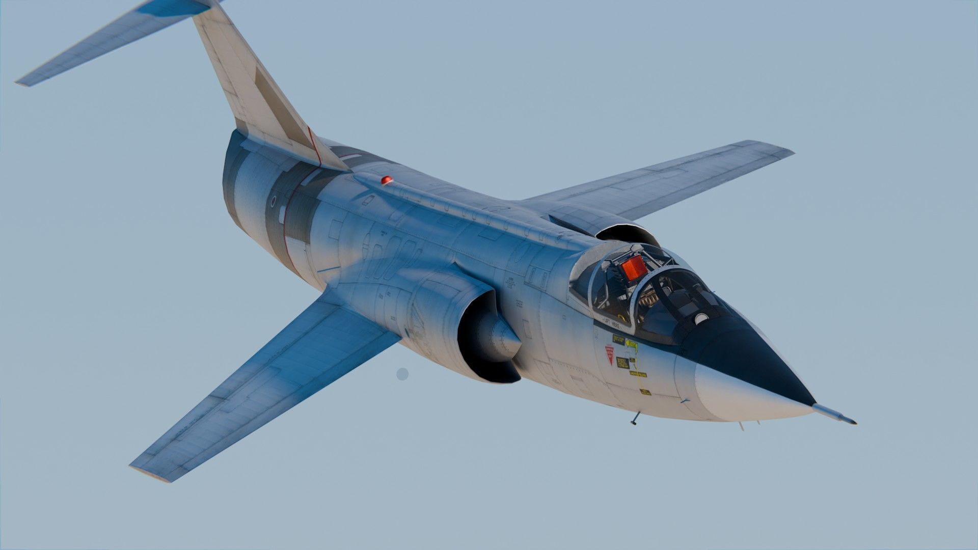 Lockheed F-104 Starfighter 3D model_2