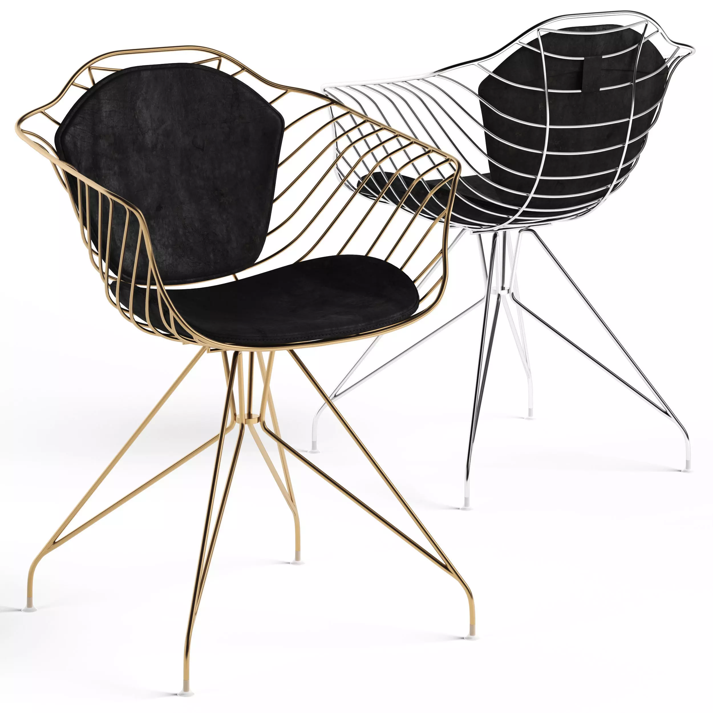 Cult Living Moda Wire Metal Chair 3D model