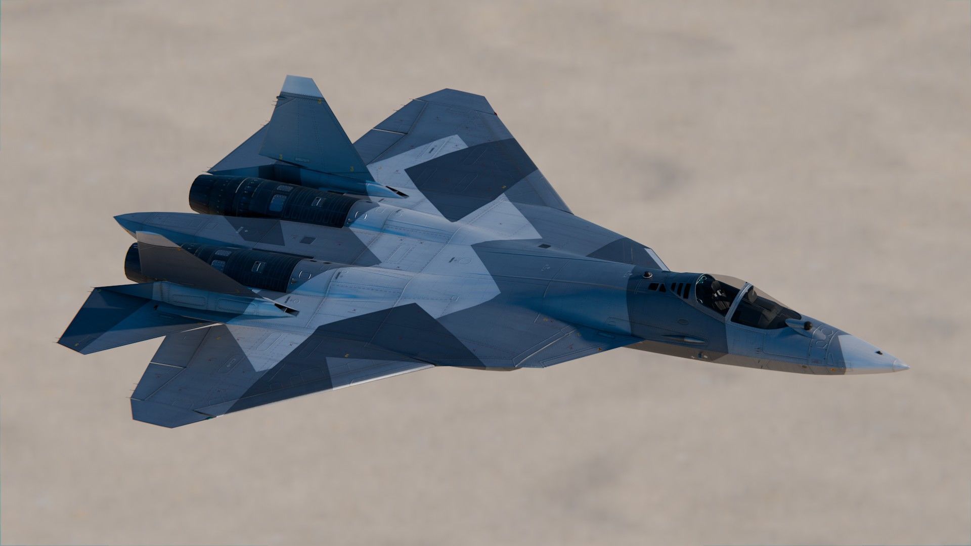 Sukhoi Su-57 3D model_4