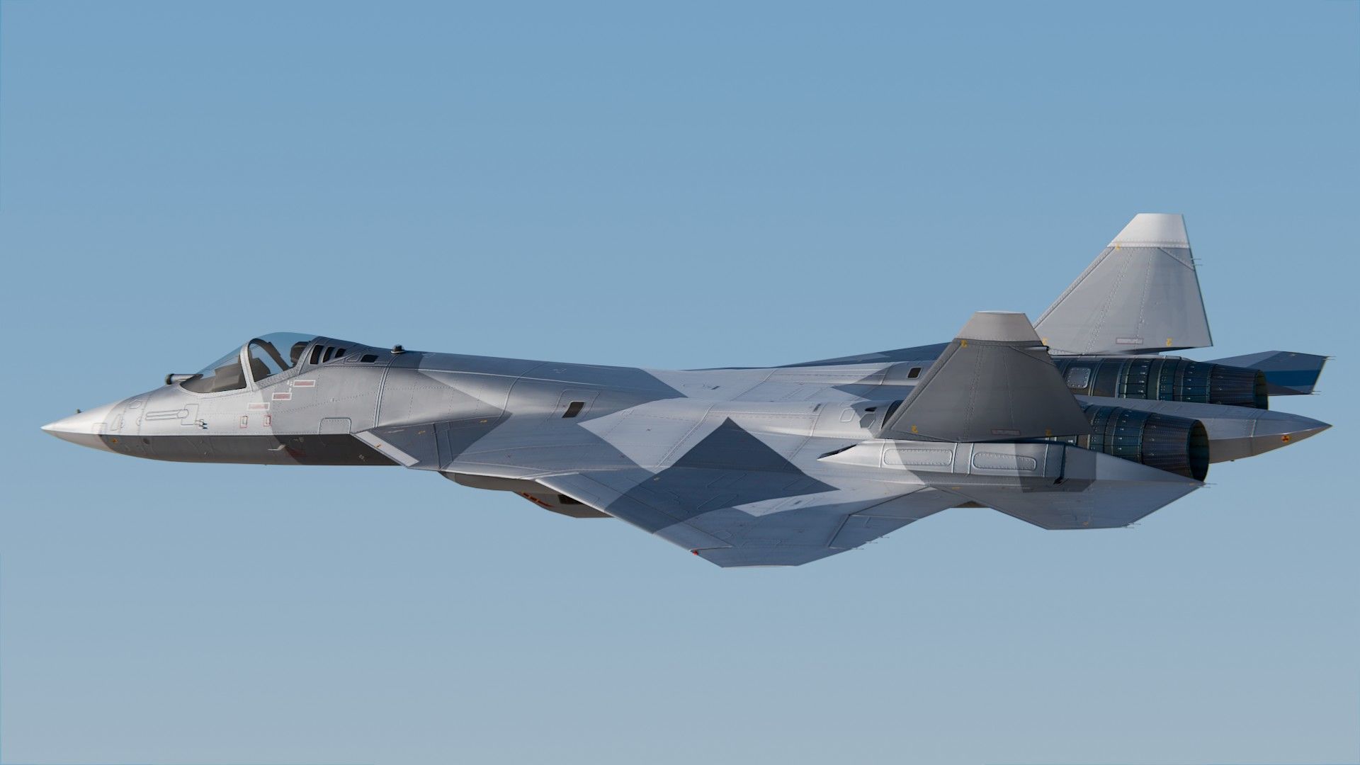 Sukhoi Su-57 3D model_8