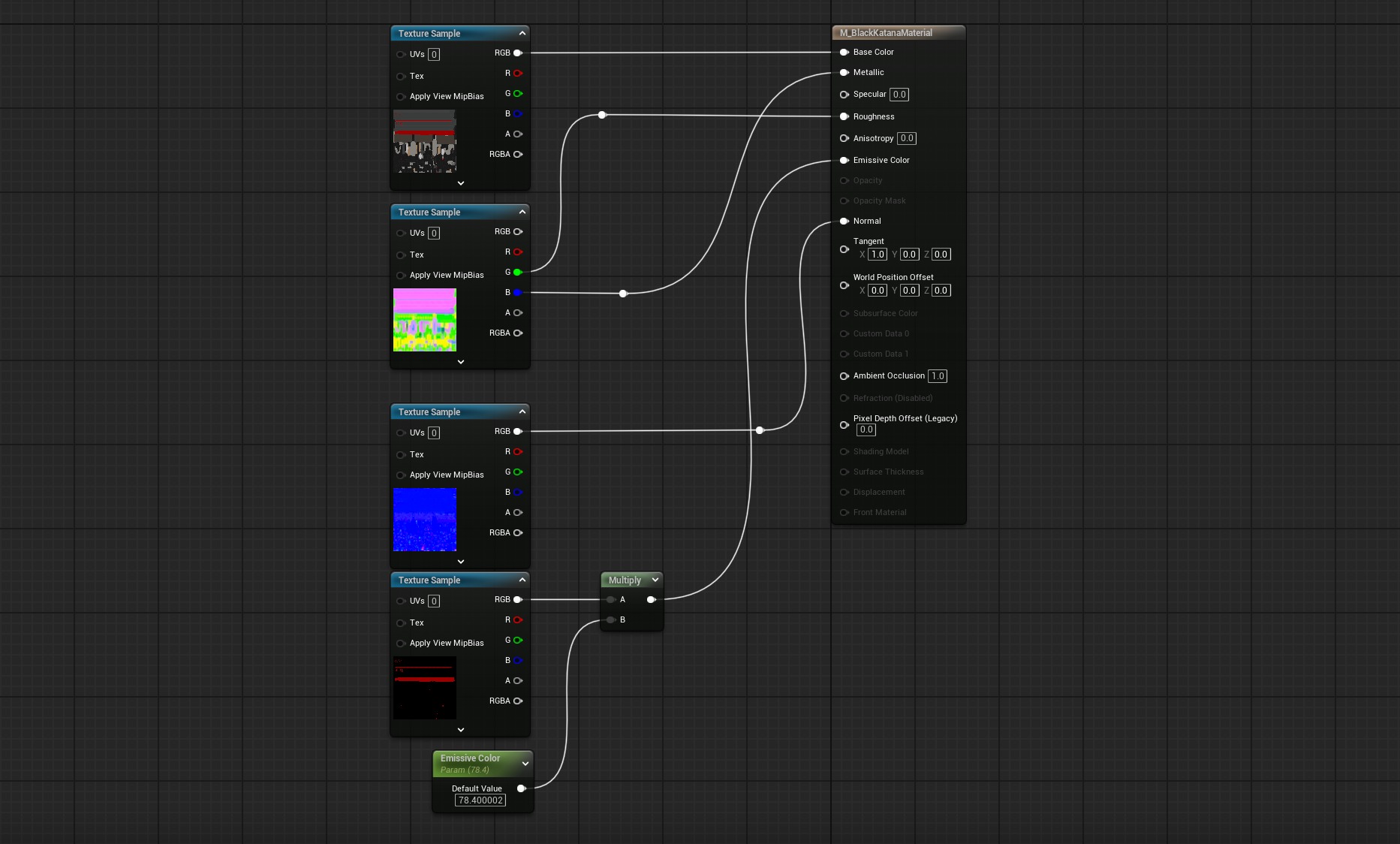 Katana Low-poly 3D model_8