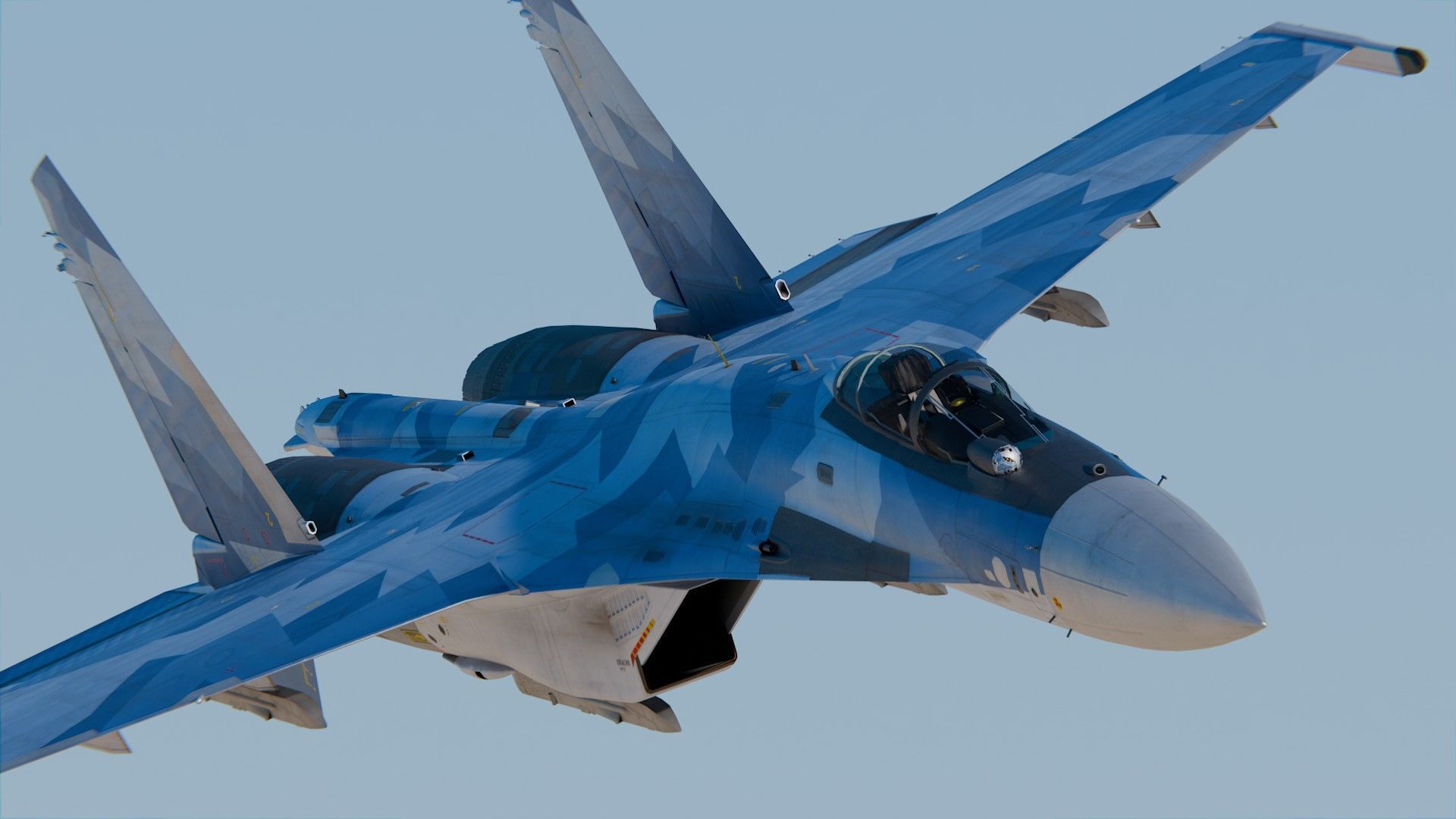 Sukhoi Su-35 3D model_2