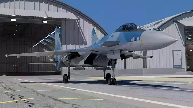 Sukhoi Su-35 3D model