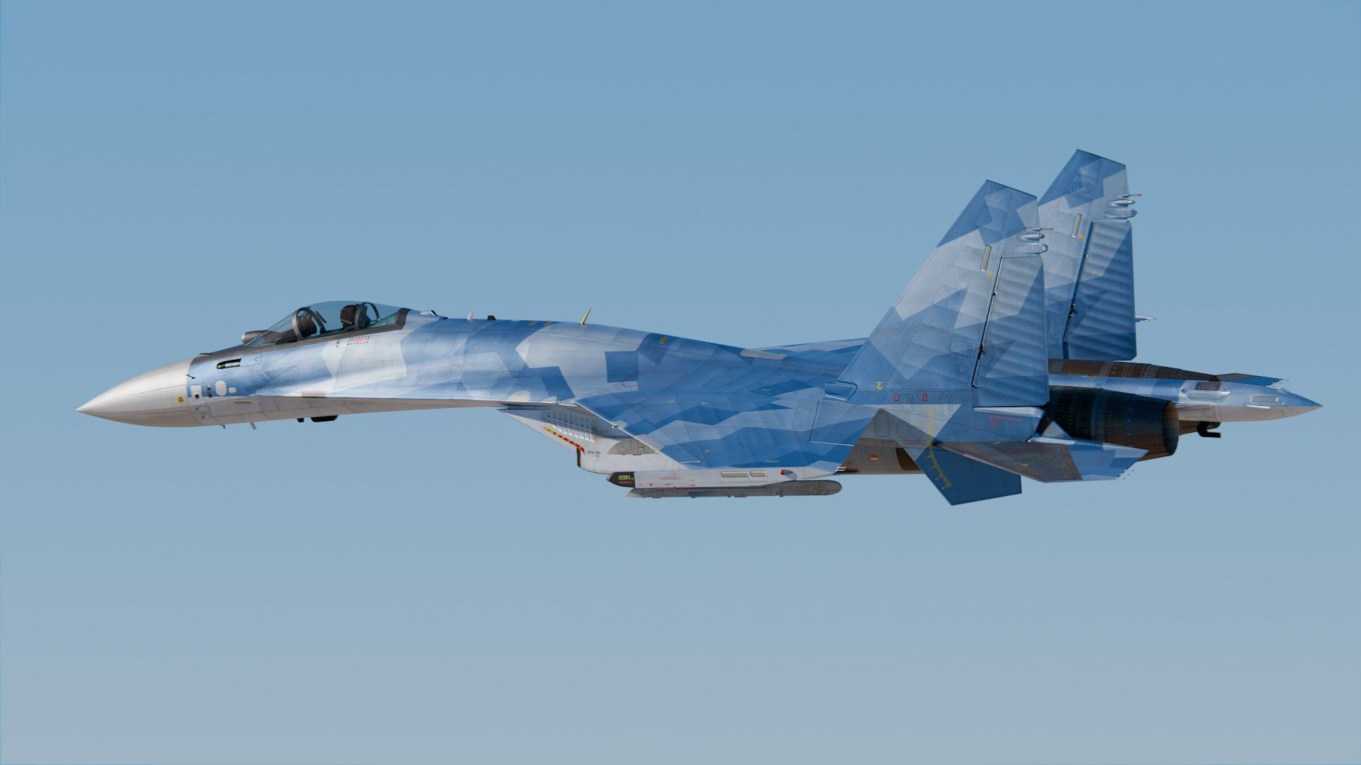 Sukhoi Su-35 3D model_8
