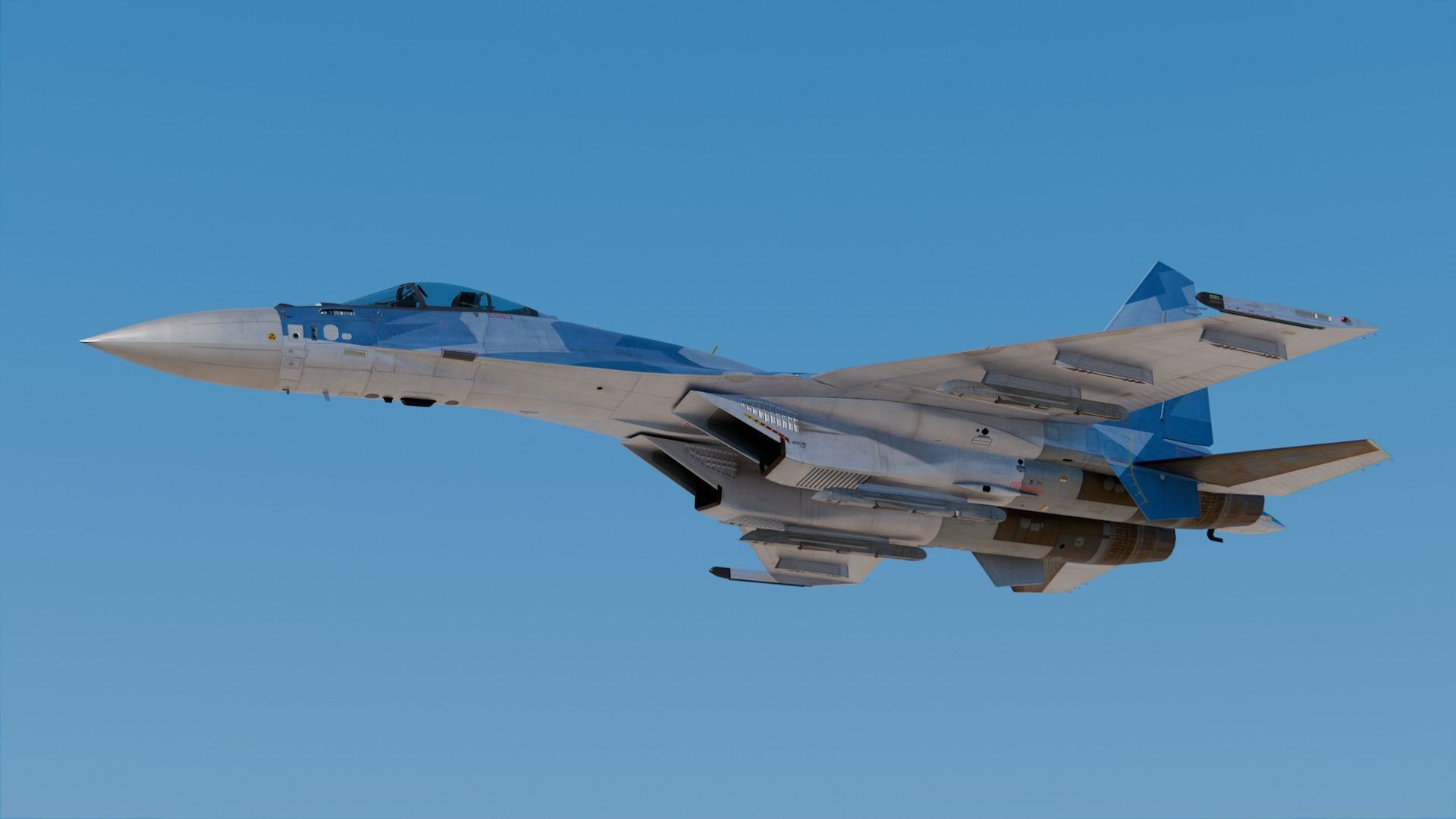 Sukhoi Su-35 3D model_7