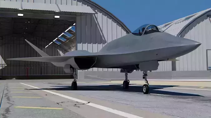 Northrop YF-23 3D model