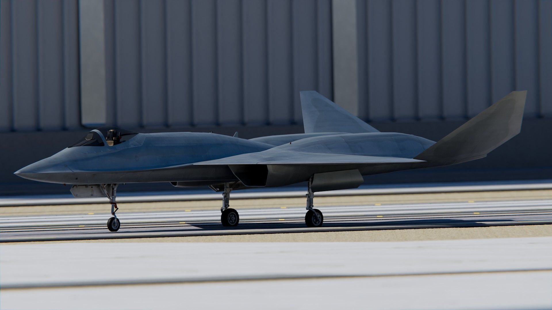 Northrop YF-23 3D model_1