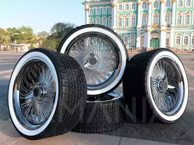 JrMania Thunder Wheels plus Tires  3D print model