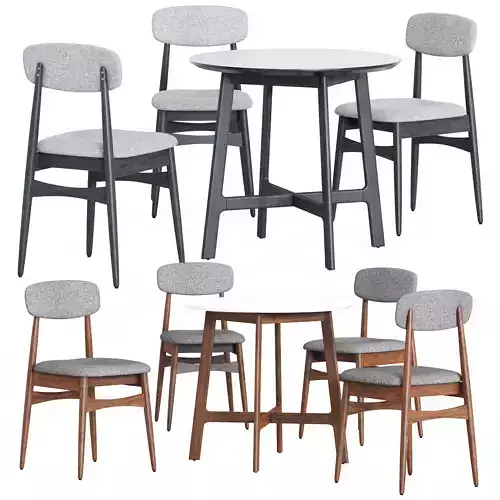 Cult Furniture Sybil Table and Sybil Chair