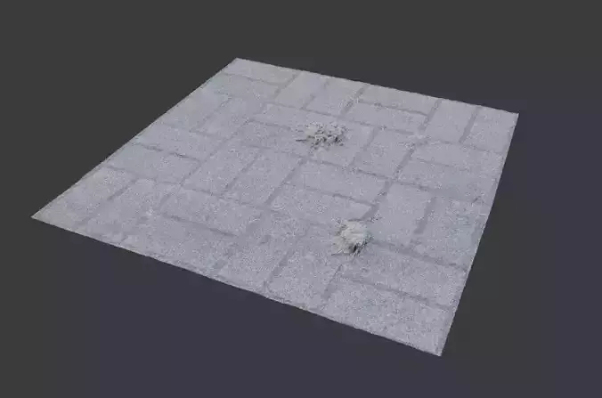 Pavement 4k texture 3D model