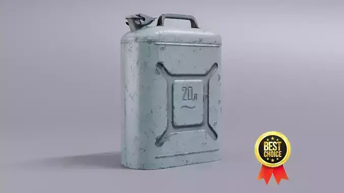 Fuel canister Low-poly 3D model