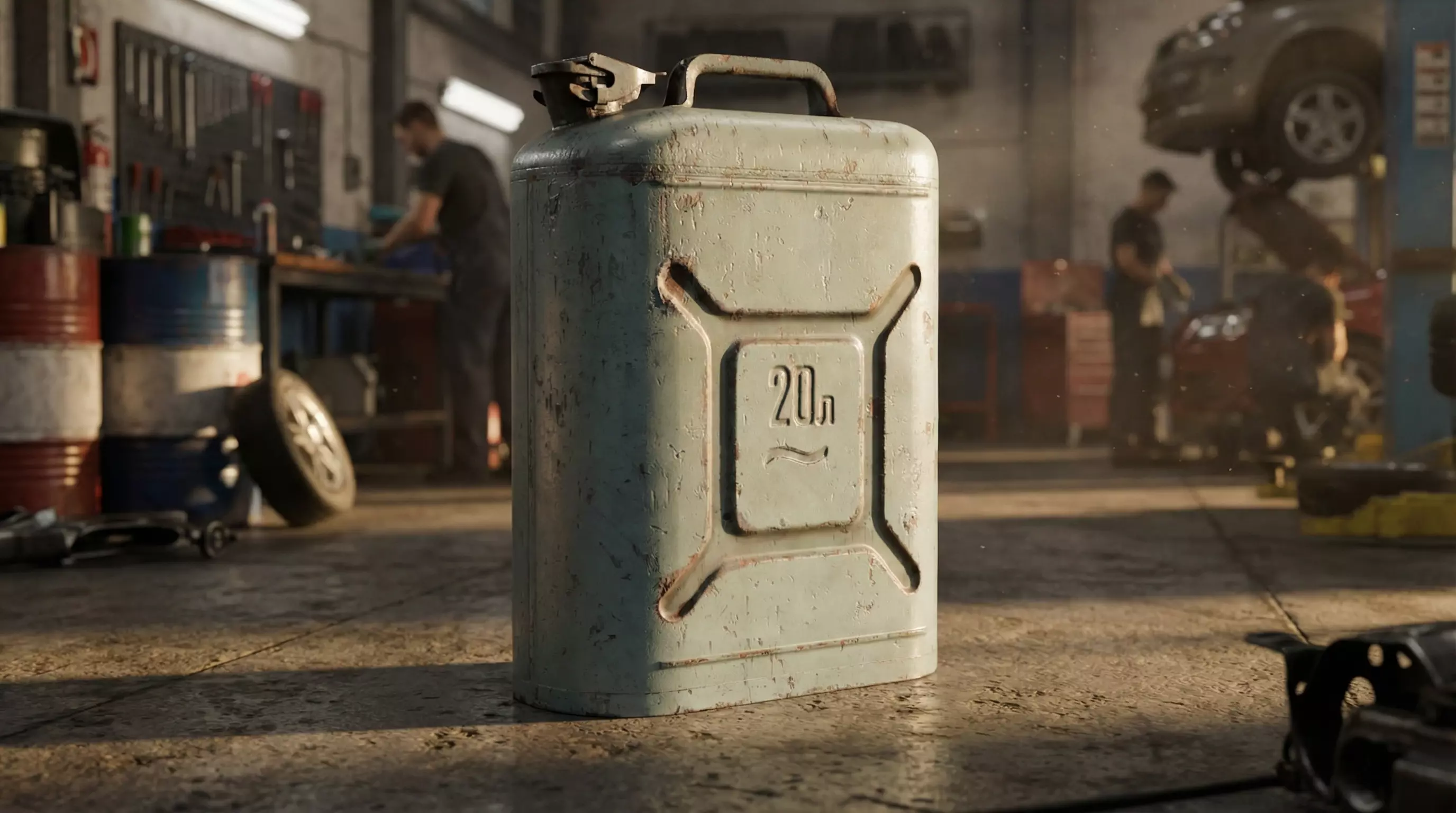 Fuel canister Low-poly 3D model