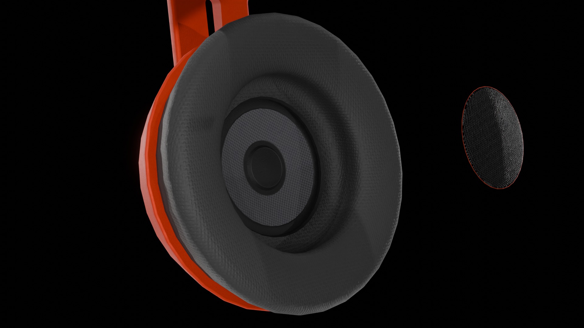 Headphones Low-poly 3D model_8