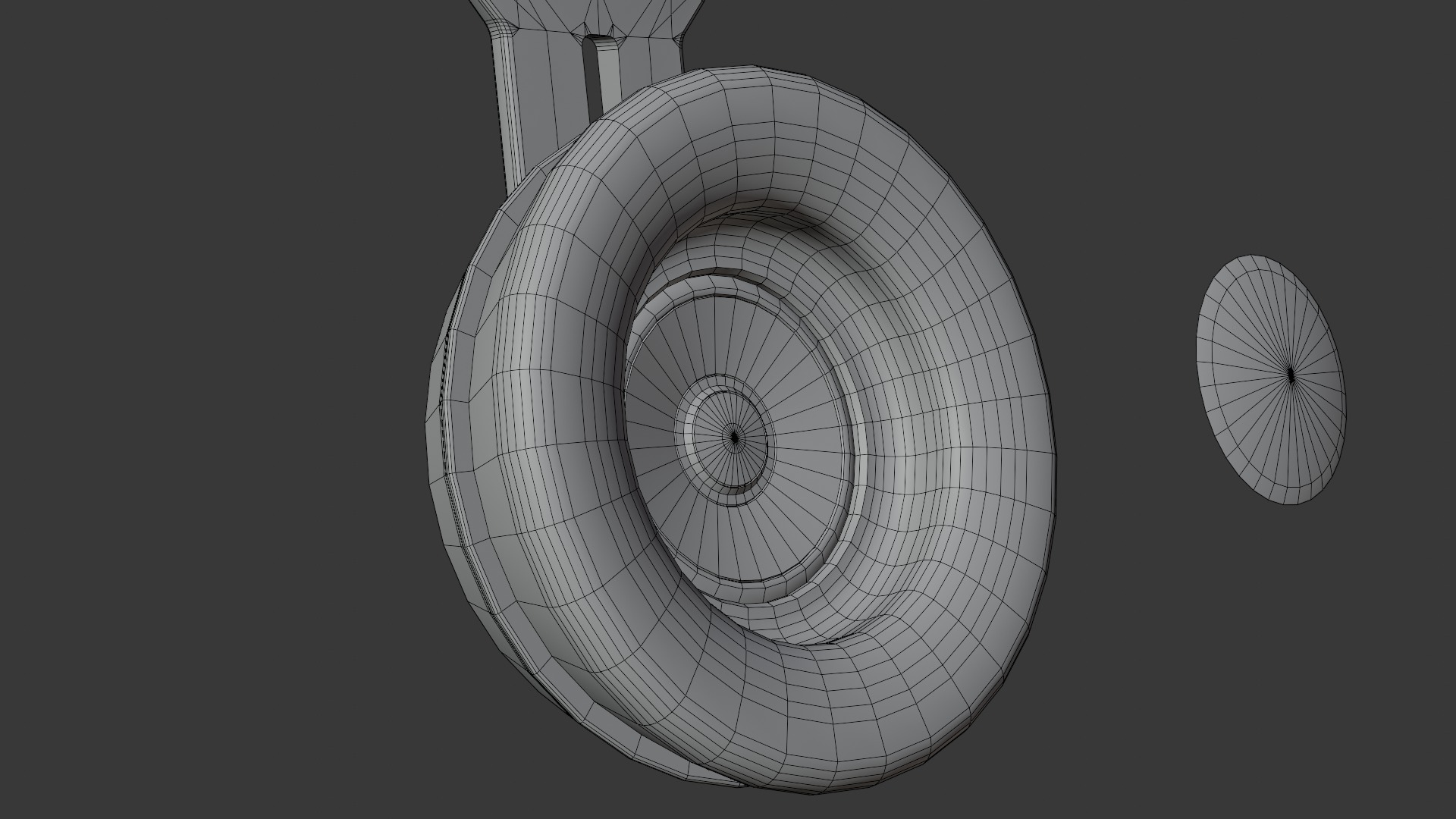 Headphones Low-poly 3D model_19