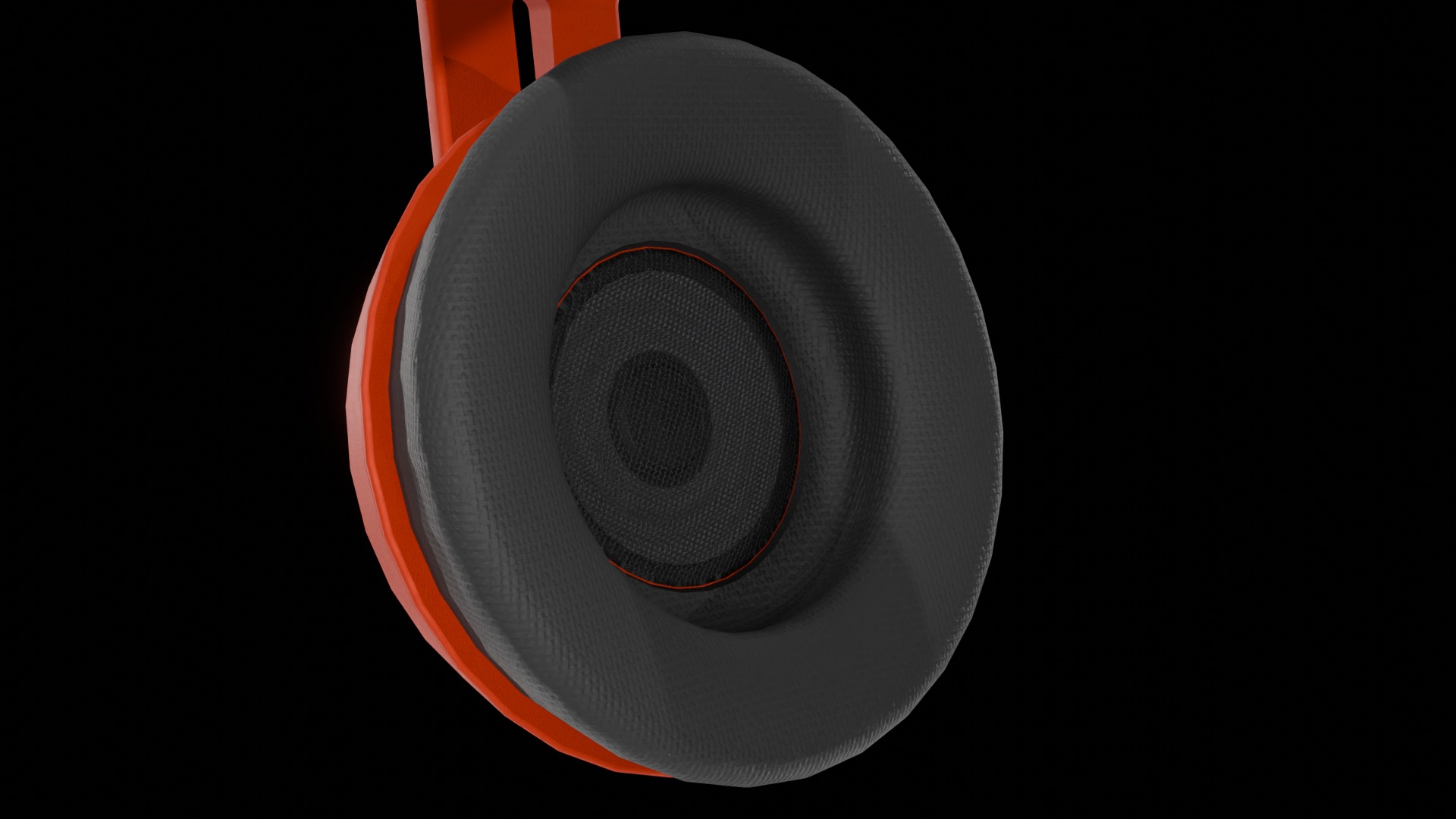 Headphones Low-poly 3D model_6