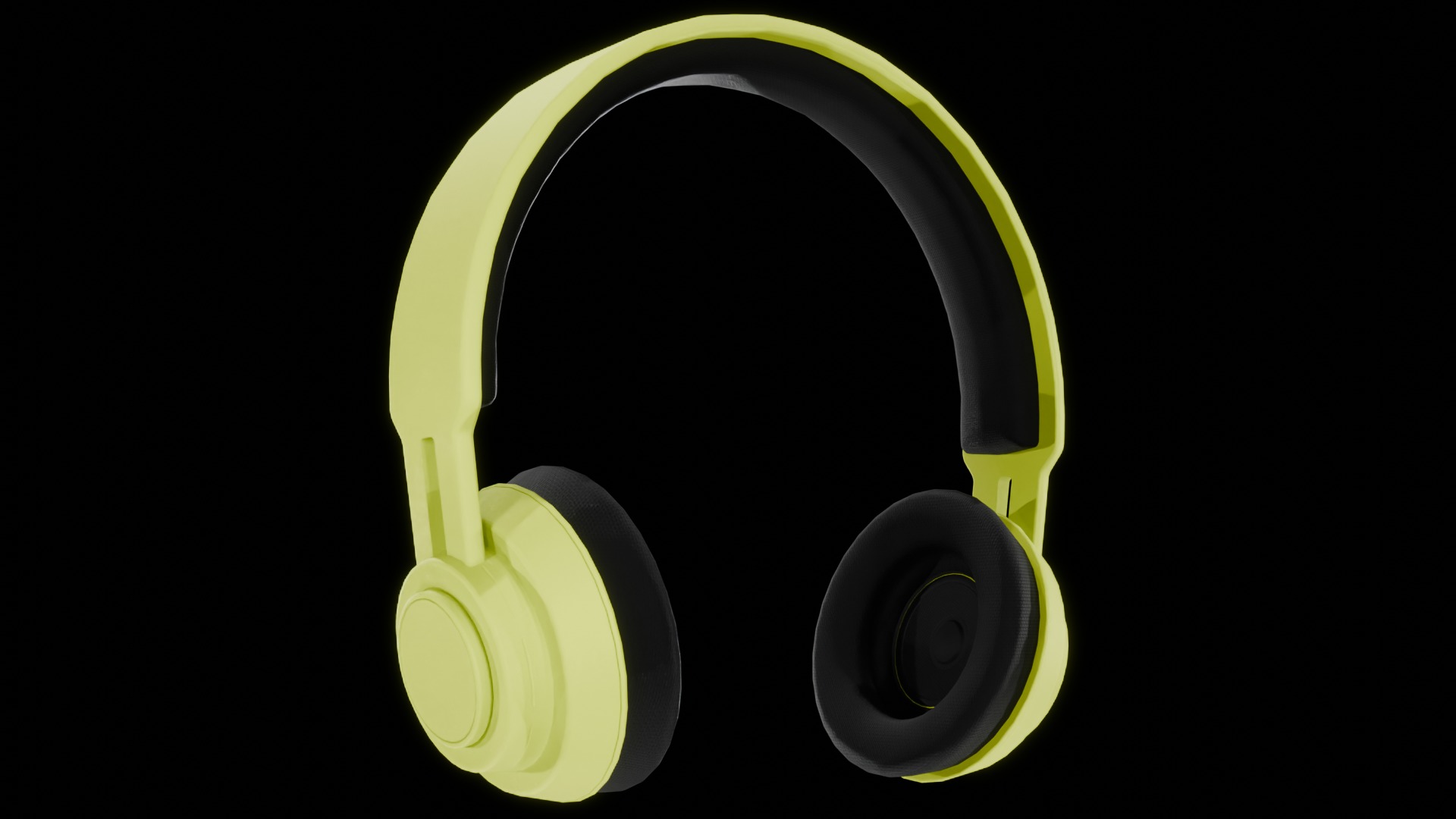 Headphones Low-poly 3D model_12