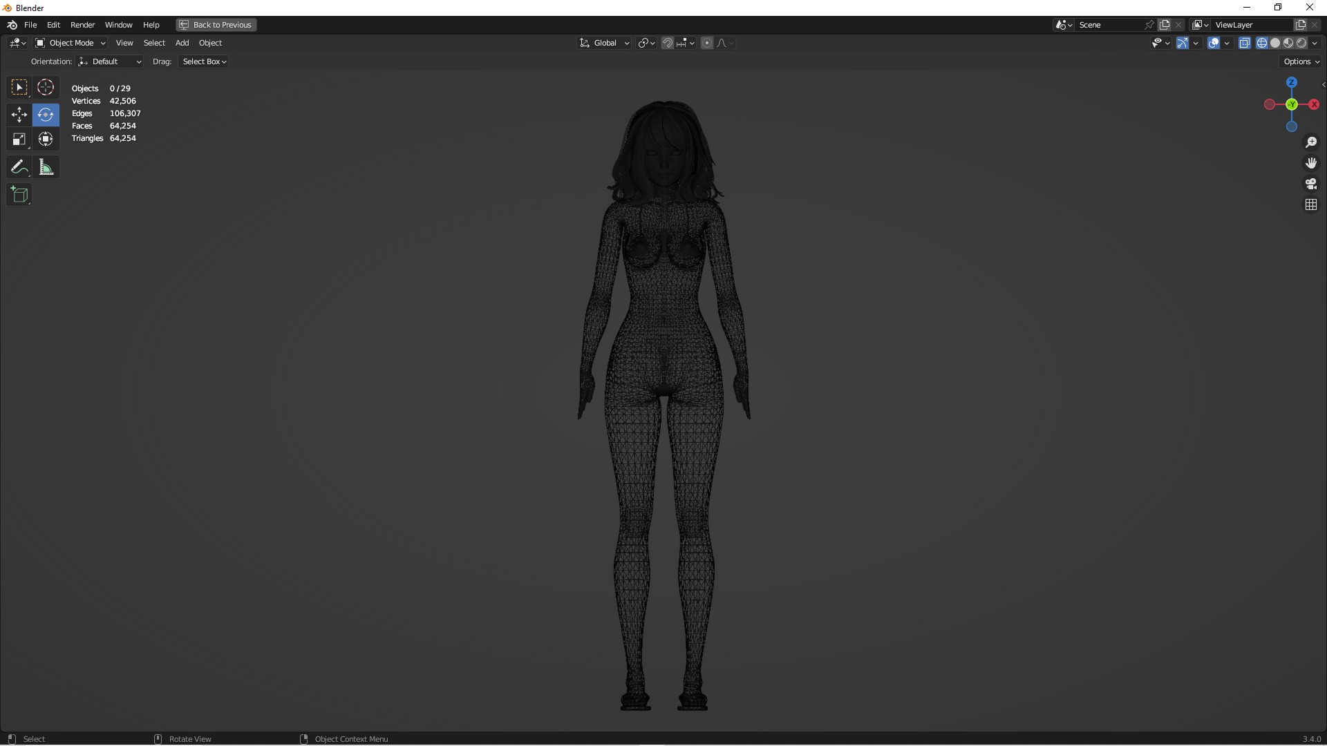 Bikini 0010 - UE5 - Unity - Blender - Animated Low-poly 3D model_11