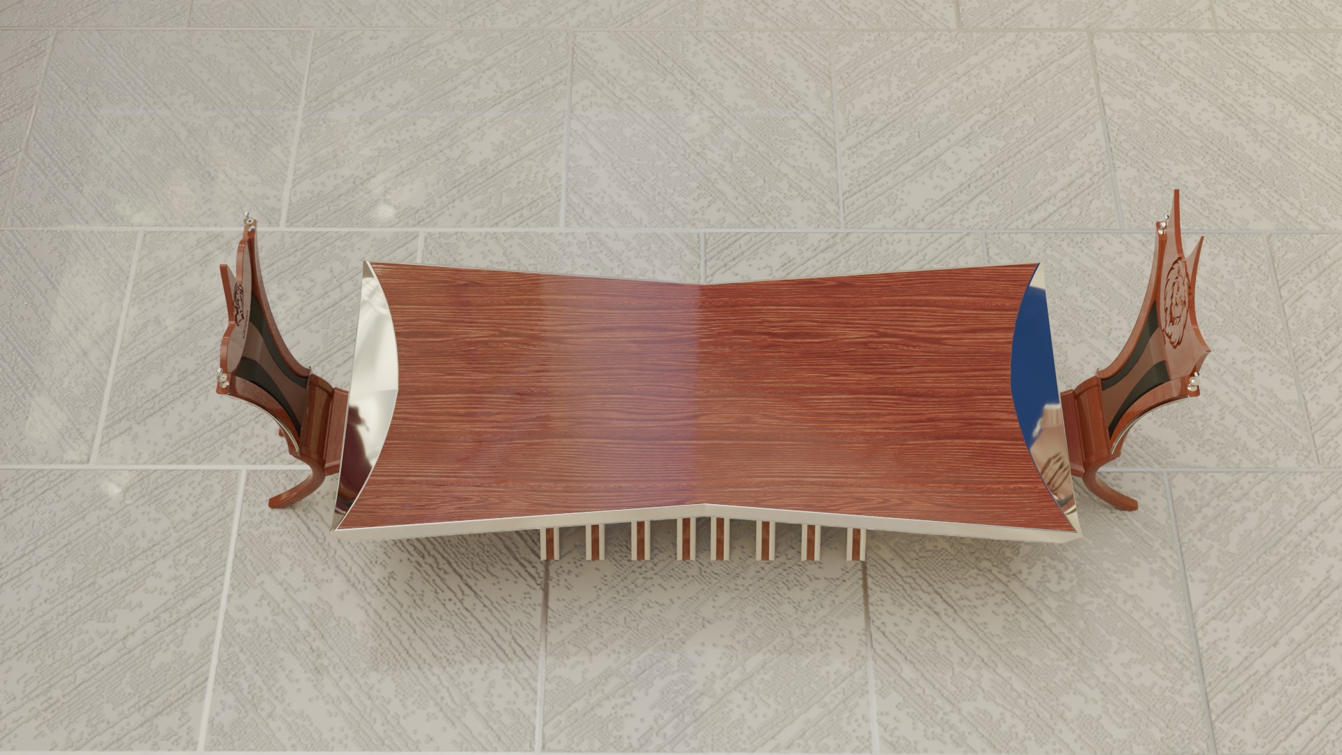 Table of the King and the Queen 3D model_1